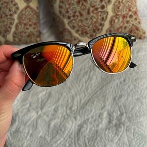Rayban Clubmaster Mirrored Sunglasses